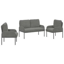 Sofa-Sets 3 pcs Donkergrijs 115 x 56 x 80 cm Multiplex