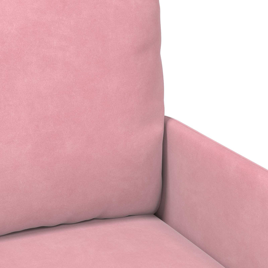 Sofa-Sets met kussen 3 pcs Roze 115 x 56 x 80 cm Multiplex