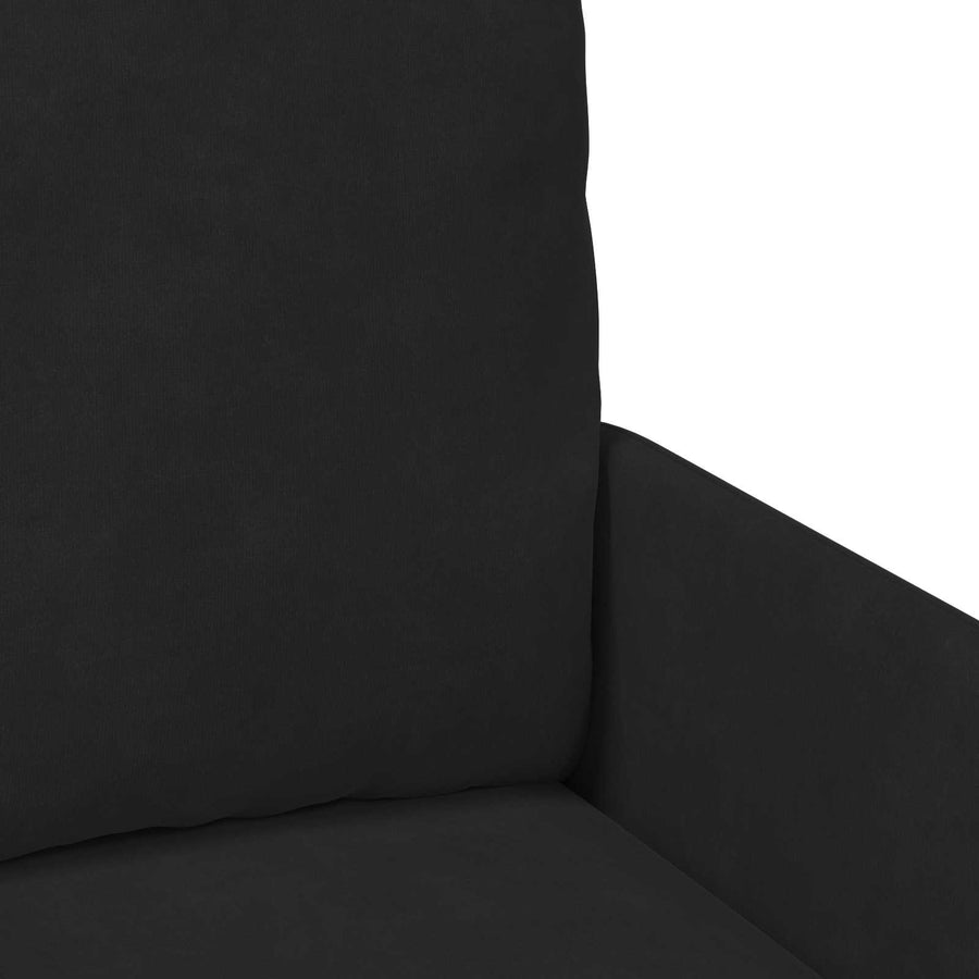 Sofa-Sets met kussen 3 pcs Zwart 115 x 56 x 80 cm Multiplex