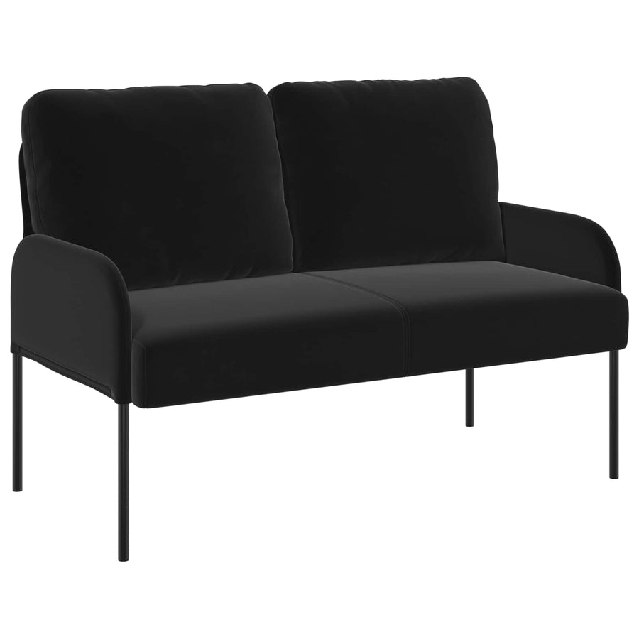 Sofa-Sets met kussen 3 pcs Zwart 115 x 56 x 80 cm Multiplex