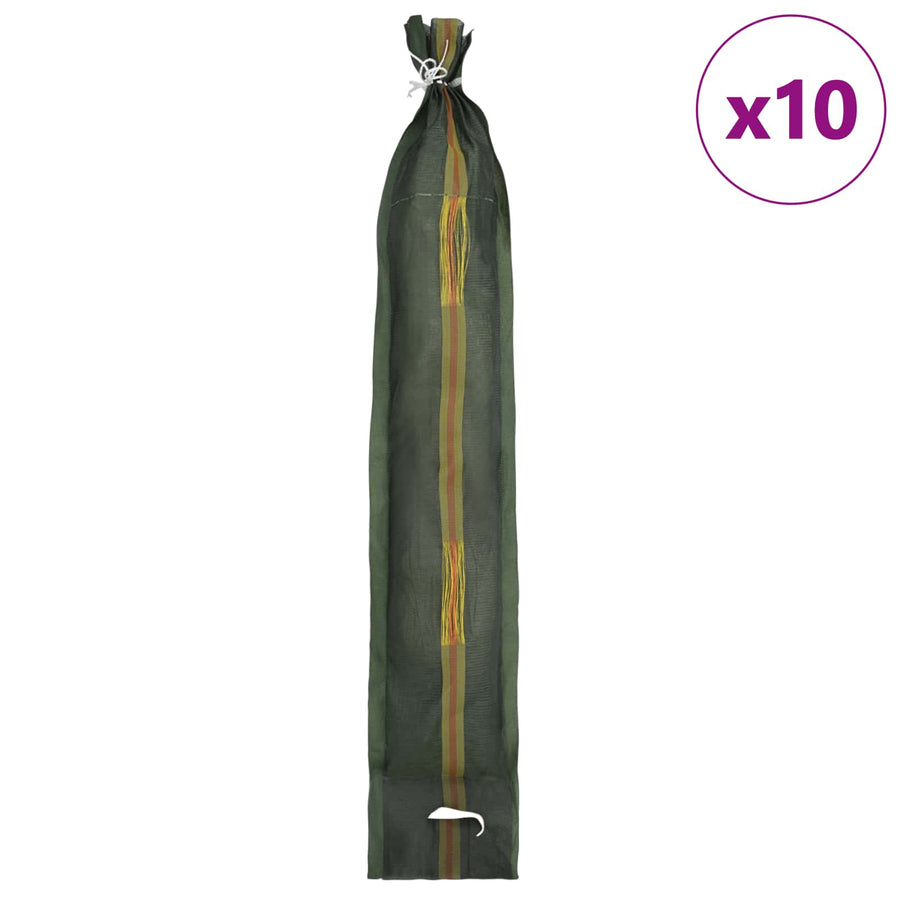 Zandzakken 10 pcs Groen 120 x 27 cm HDPE