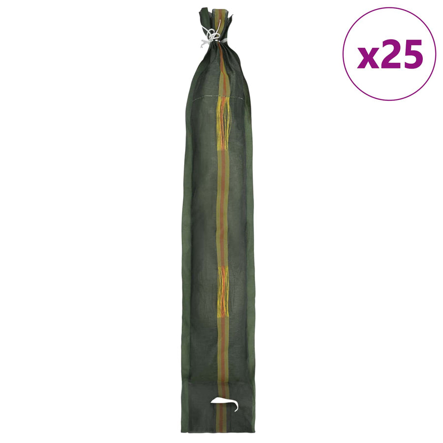 Zandzakken 25 pcs Groen 120 x 27 cm HDPE