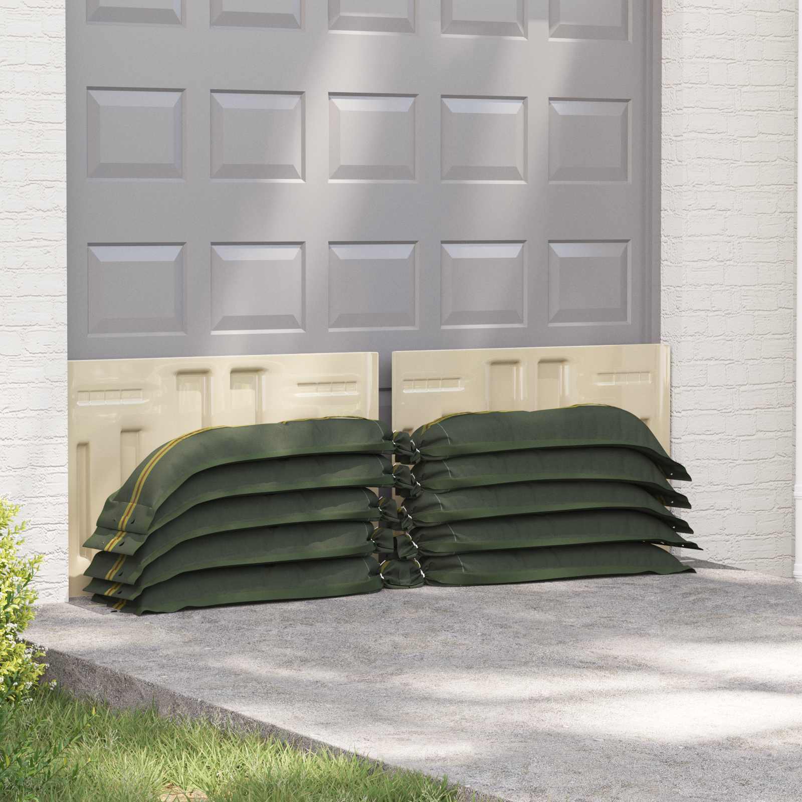 Zandzakken 50 pcs Groen 120 x 27 cm HDPE