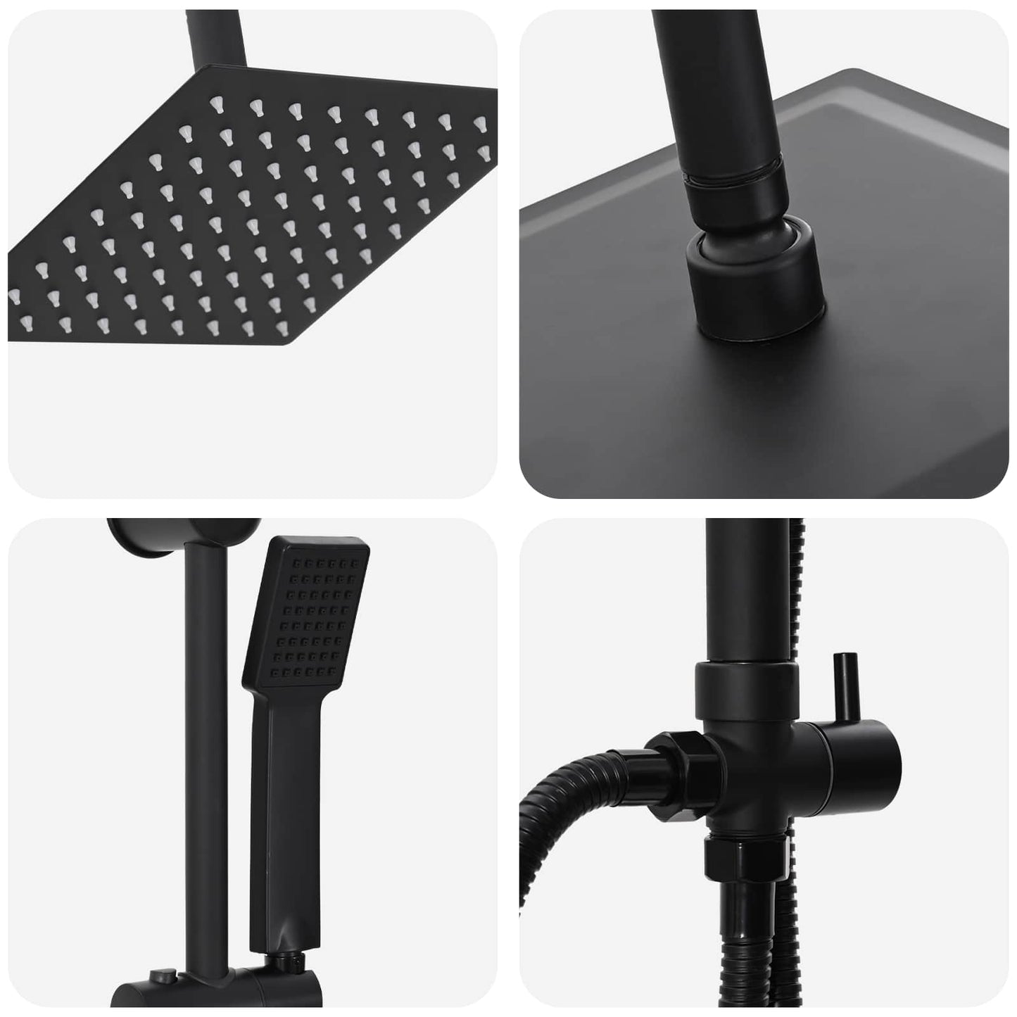 Douche systeem Zwart 45 x 20 x 96 cm