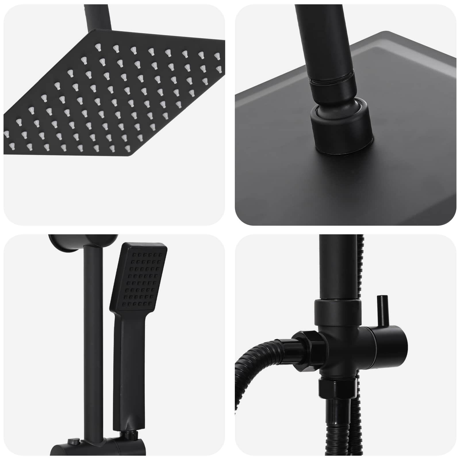 Douche systeem Zwart 45 x 20 x 96 cm