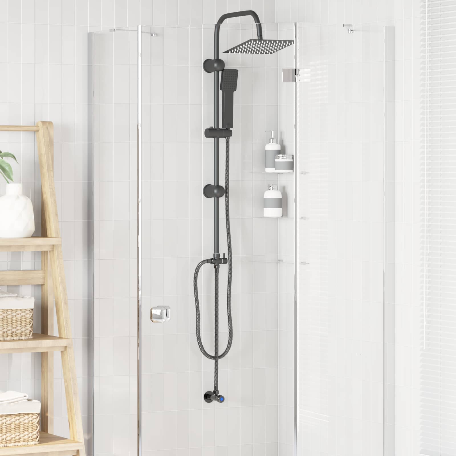 Douche systeem Zwart 45 x 20 x 96 cm
