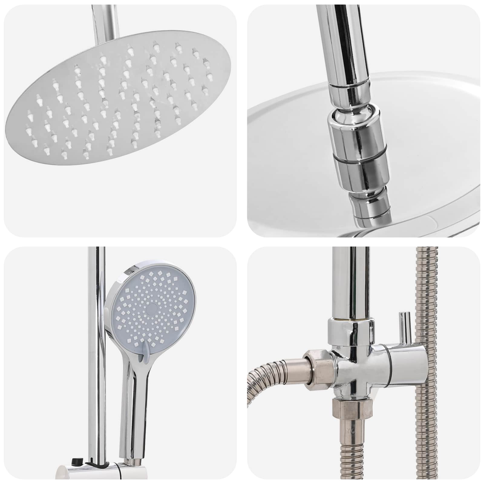 Douche systeem Zilver 45 x 20 x 96 cm
