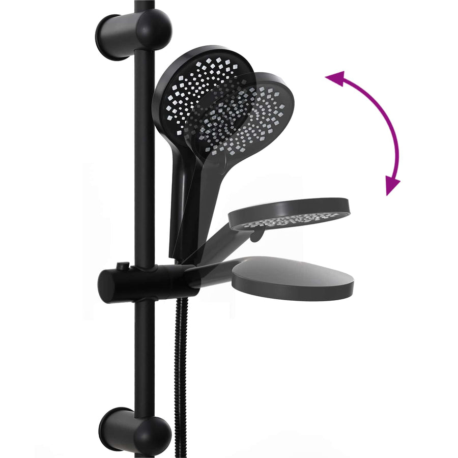 Douche systeem Zwart 45 x 20 x 96 cm