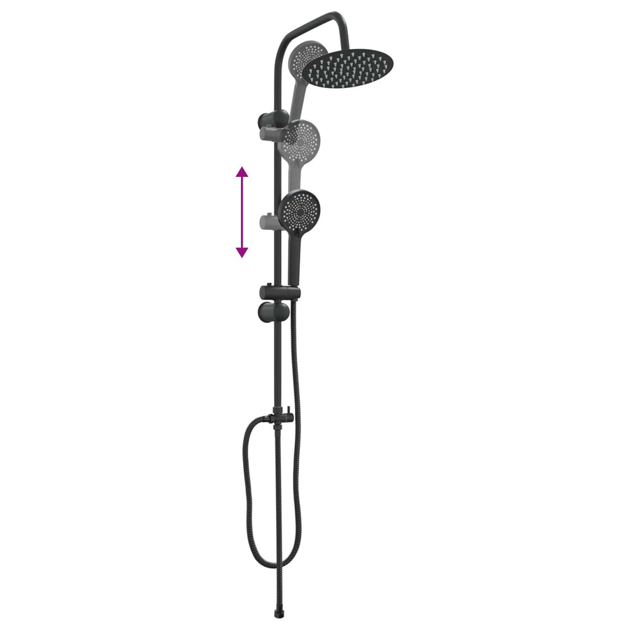 Douche systeem Zwart 45 x 20 x 96 cm