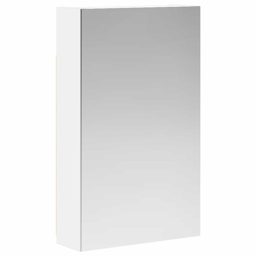 Badkamer spiegelkast Wit 30 x 10,5 x 50 cm Bewerkt hout