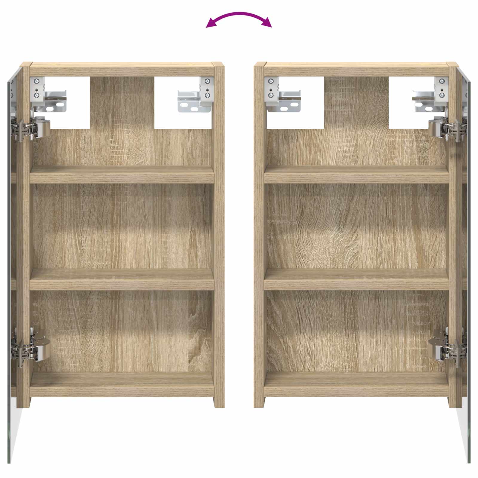 Badkamer spiegelkast met plank Sonoma Eiken 30 x 10,5 x 50 cm