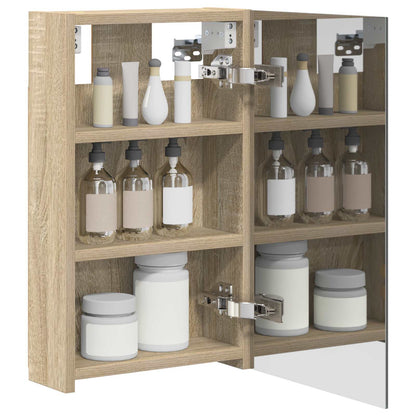 Badkamer spiegelkast met plank Sonoma Eiken 30 x 10,5 x 50 cm
