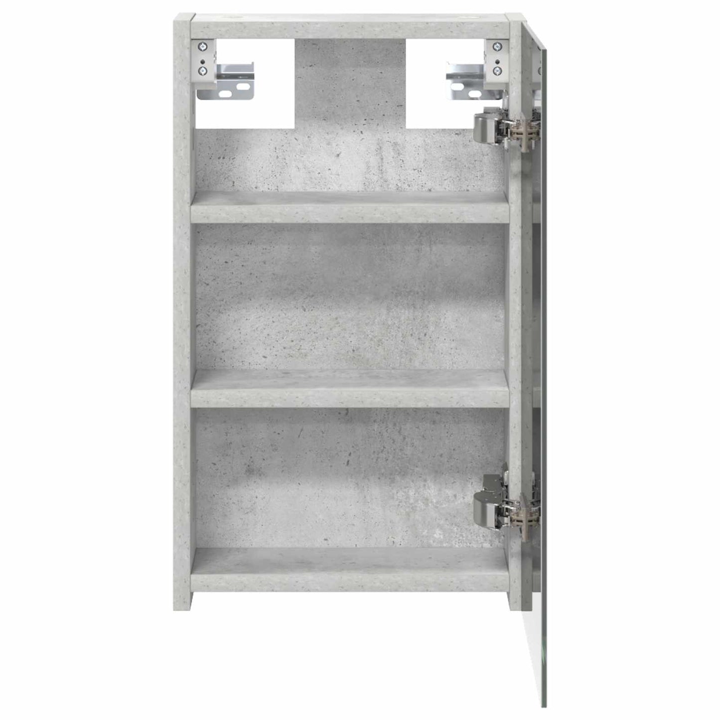 Badkamer spiegelkast Beton Grijs 30 x 10,5 x 50 cm Bewerkt hout