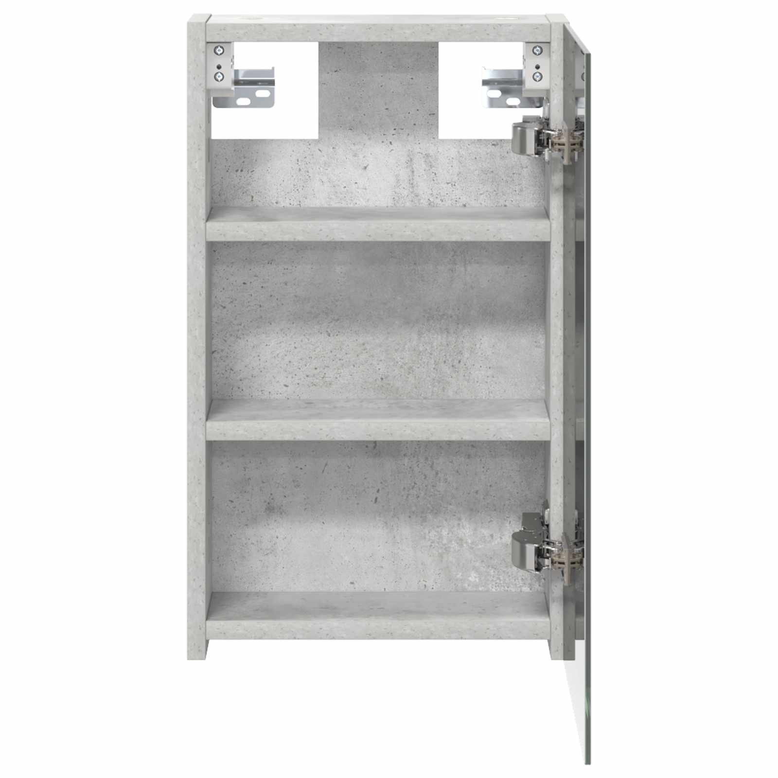 Badkamer spiegelkast Beton Grijs 30 x 10,5 x 50 cm Bewerkt hout