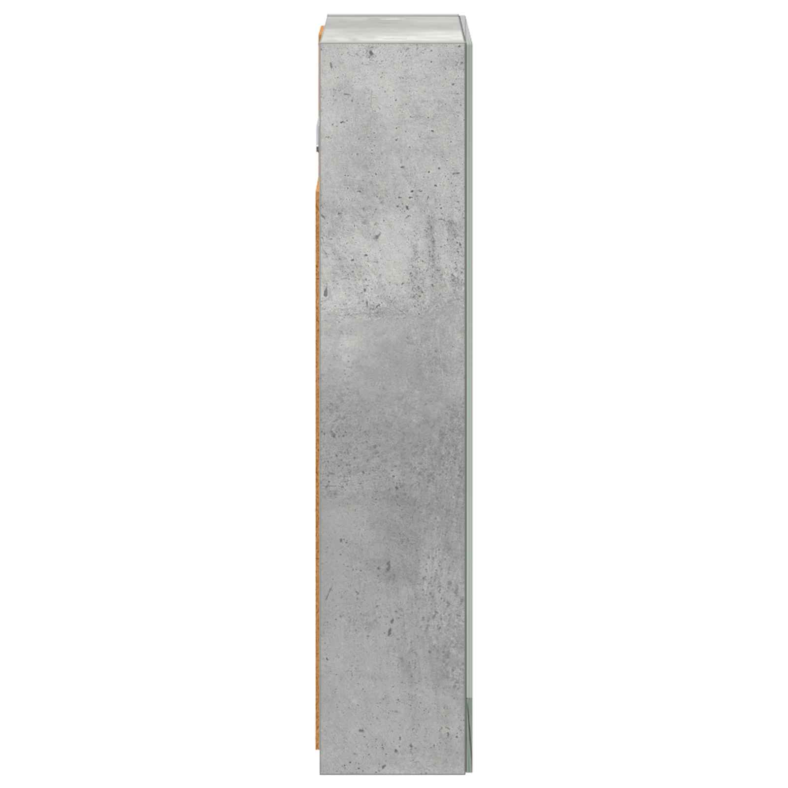 Badkamer spiegelkast Beton Grijs 30 x 10,5 x 50 cm Bewerkt hout