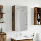 Badkamer spiegelkast 30x10,5x50 cm gerookt eiken