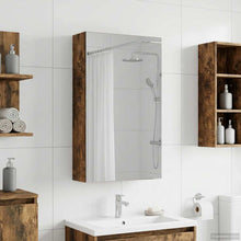 Badkamer spiegelkast met plank Gerookt eiken 30 x 10,5 x 50 cm