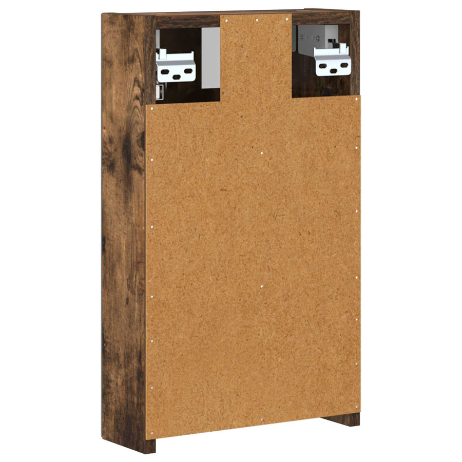 Badkamer spiegelkast met plank Gerookt eiken 30 x 10,5 x 50 cm