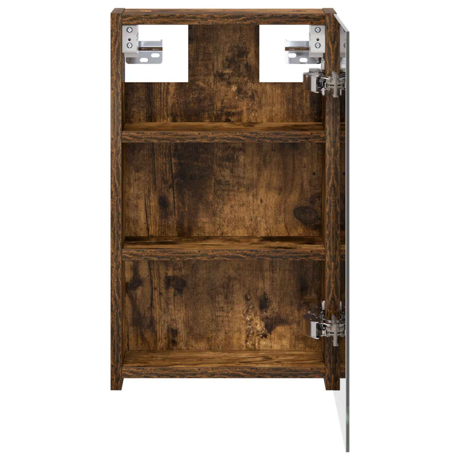 Badkamer spiegelkast met plank Gerookt eiken 30 x 10,5 x 50 cm