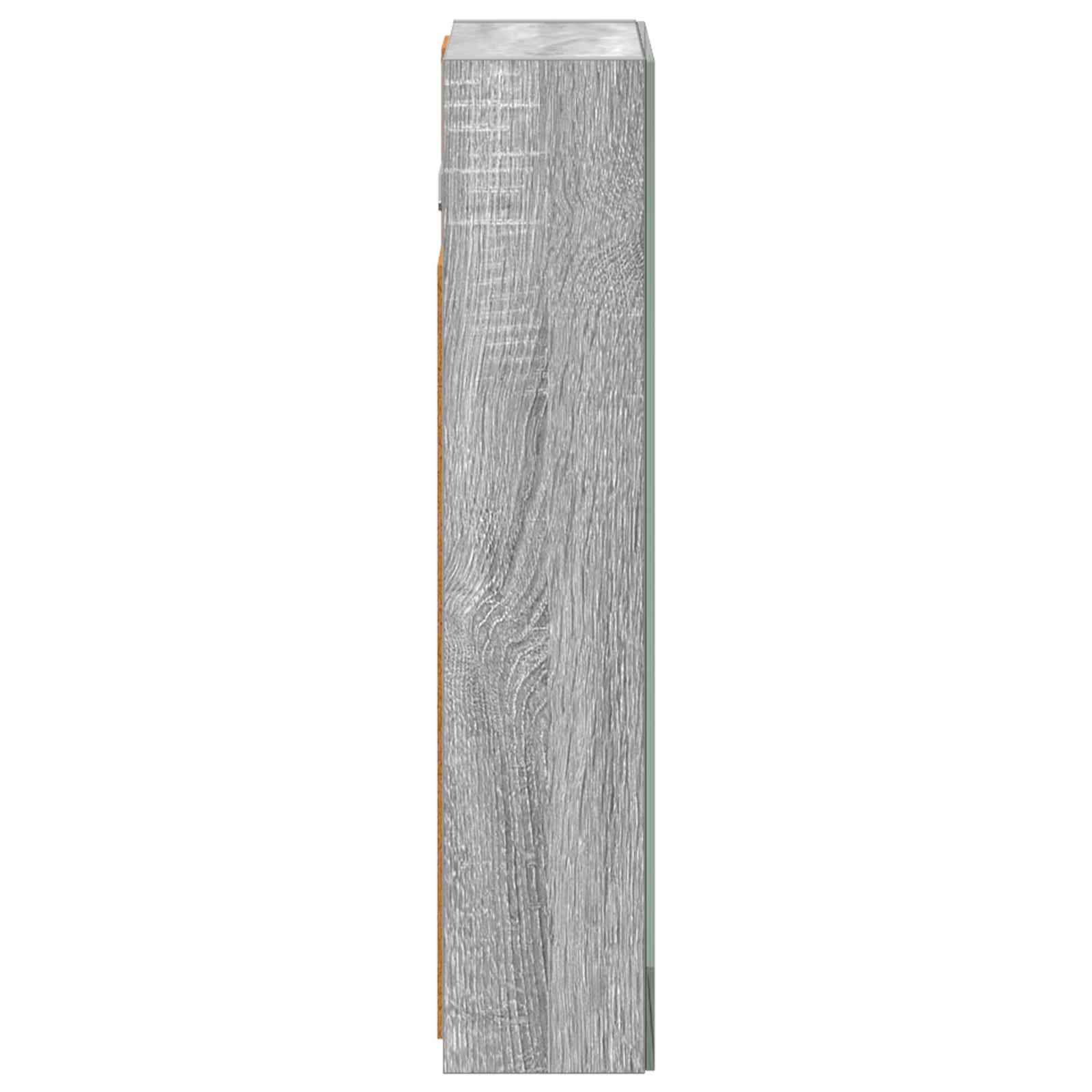 Badkamer spiegelkast met plank Grijs Sonoma 30 x 10,5 x 50 cm
