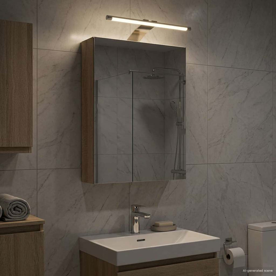 Badkamer spiegelkast met plank Sonoma Eiken 30 x 10,5 x 50 cm