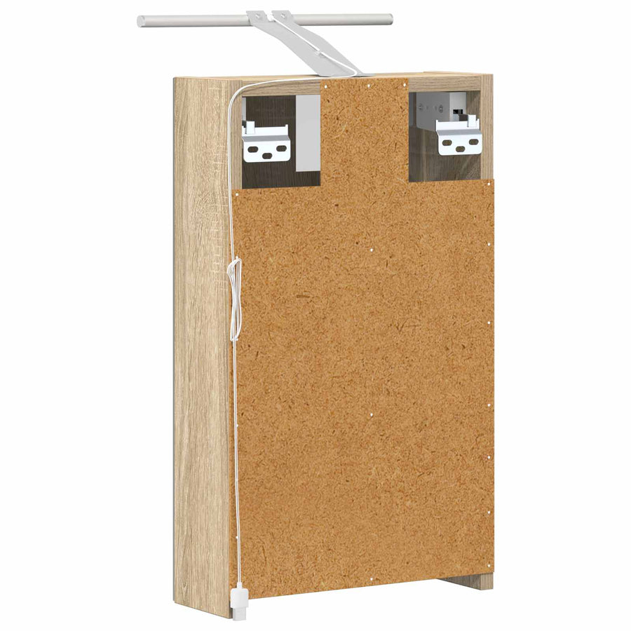 Badkamer spiegelkast met plank Sonoma Eiken 30 x 10,5 x 50 cm