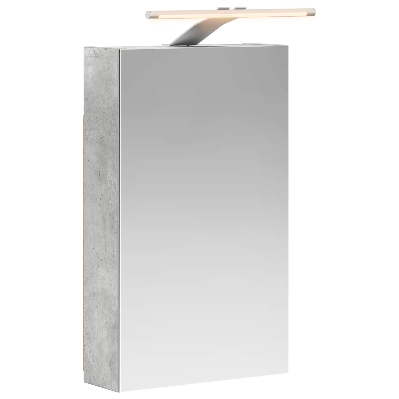 Badkamer spiegelkast Beton Grijs 30 x 10,5 x 50 cm Bewerkt hout