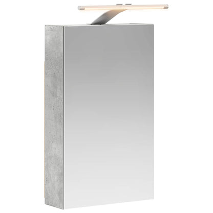 Badkamer spiegelkast Beton Grijs 30 x 10,5 x 50 cm Bewerkt hout