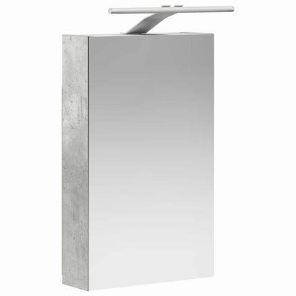 Badkamer spiegelkast Beton Grijs 30 x 10,5 x 50 cm Bewerkt hout