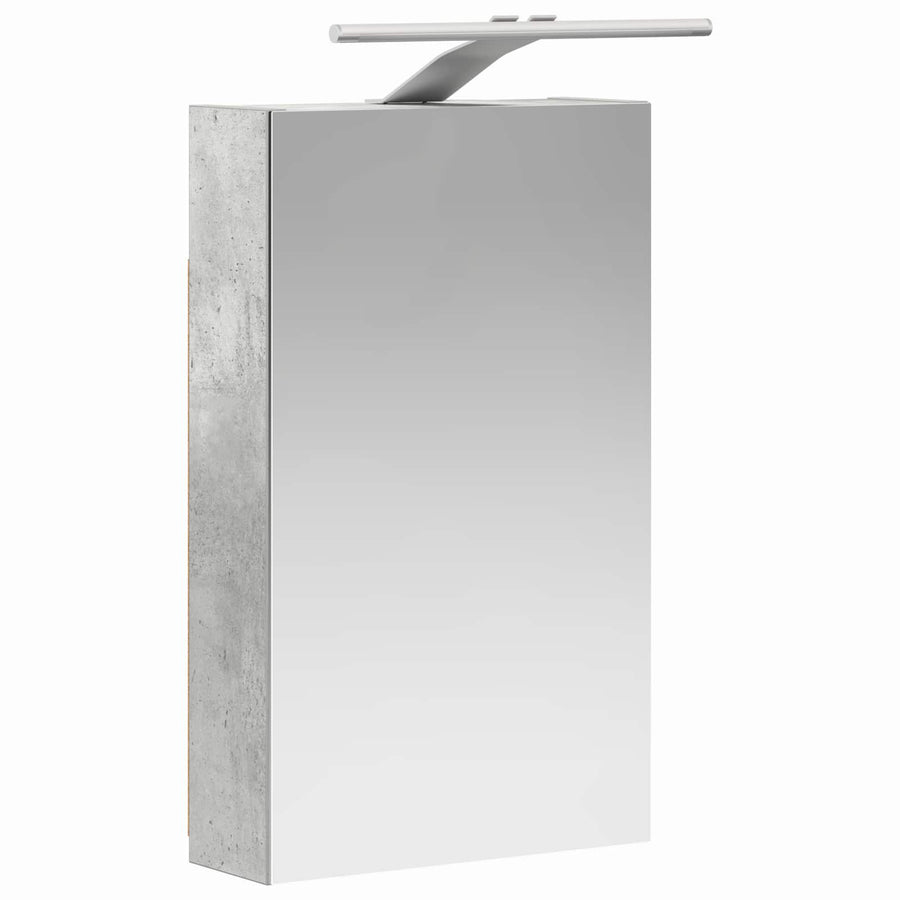 Badkamer spiegelkast Beton Grijs 30 x 10,5 x 50 cm Bewerkt hout