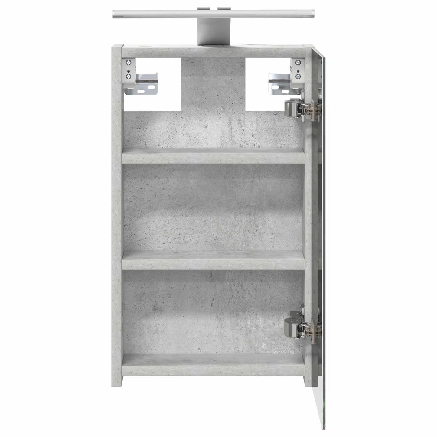 Badkamer spiegelkast Beton Grijs 30 x 10,5 x 50 cm Bewerkt hout