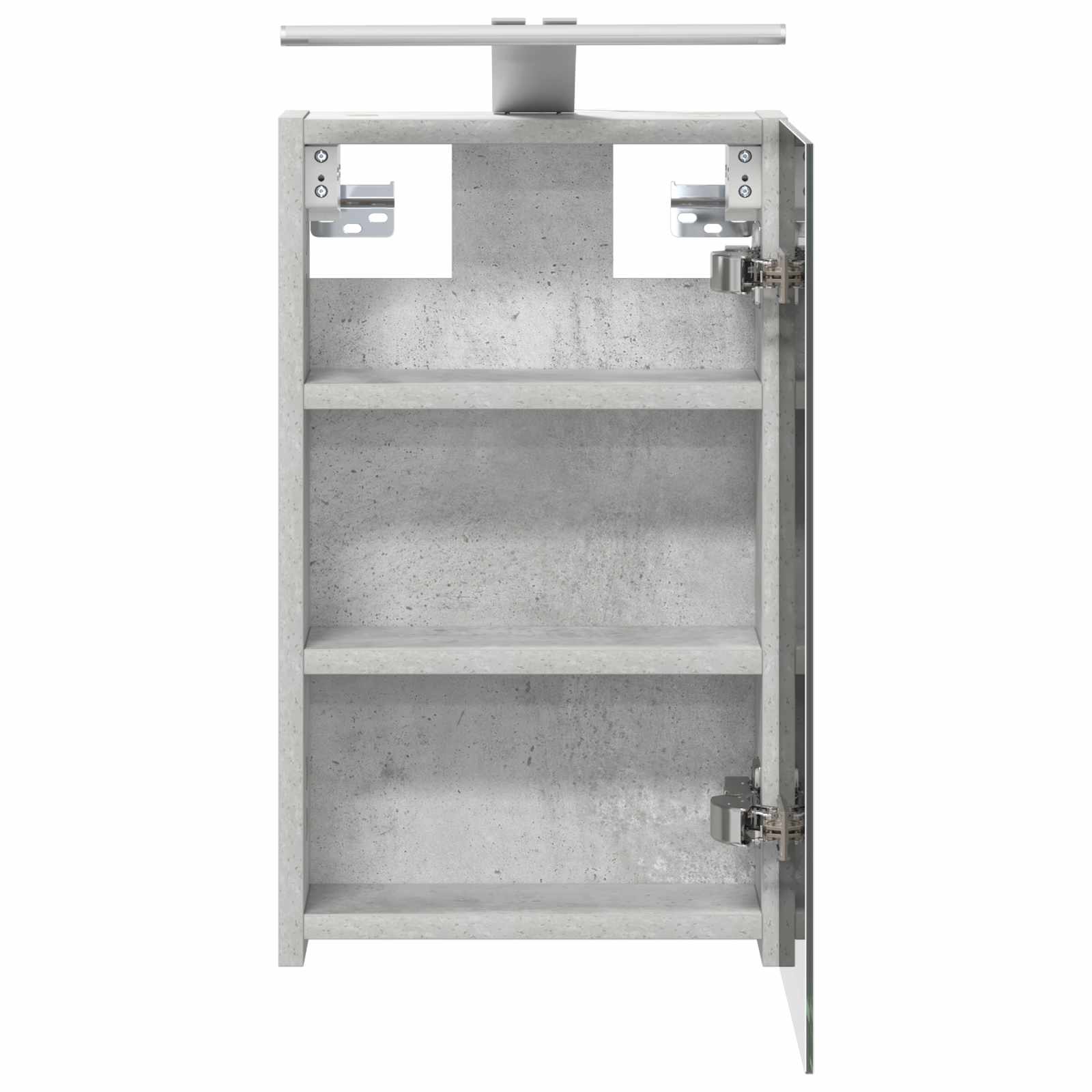 Badkamer spiegelkast Beton Grijs 30 x 10,5 x 50 cm Bewerkt hout