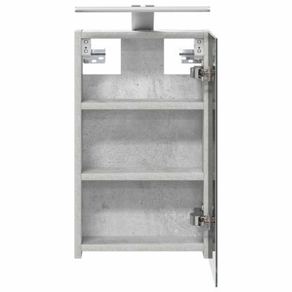 Badkamer spiegelkast Beton Grijs 30 x 10,5 x 50 cm Bewerkt hout