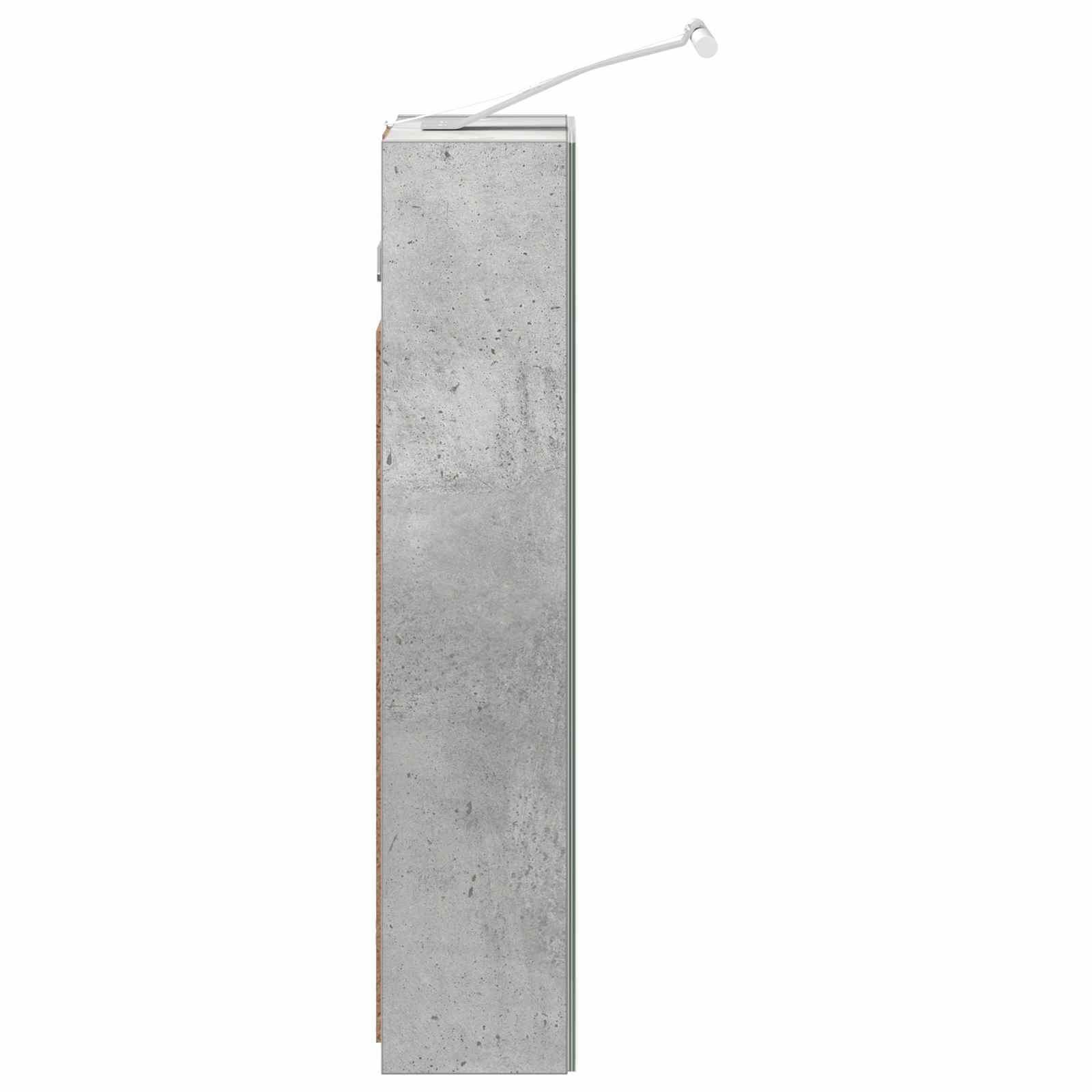 Badkamer spiegelkast Beton Grijs 30 x 10,5 x 50 cm Bewerkt hout