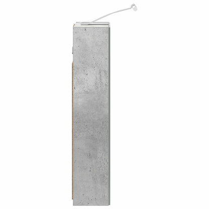 Badkamer spiegelkast Beton Grijs 30 x 10,5 x 50 cm Bewerkt hout