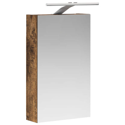Badkamer spiegelkast met plank Gerookt eiken 30 x 10,5 x 50 cm