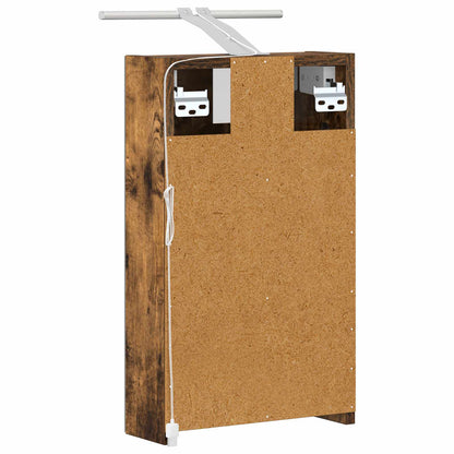 Badkamer spiegelkast met plank Gerookt eiken 30 x 10,5 x 50 cm
