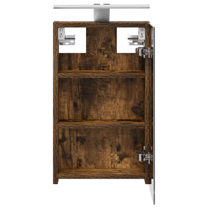 Badkamer spiegelkast met plank Gerookt eiken 30 x 10,5 x 50 cm