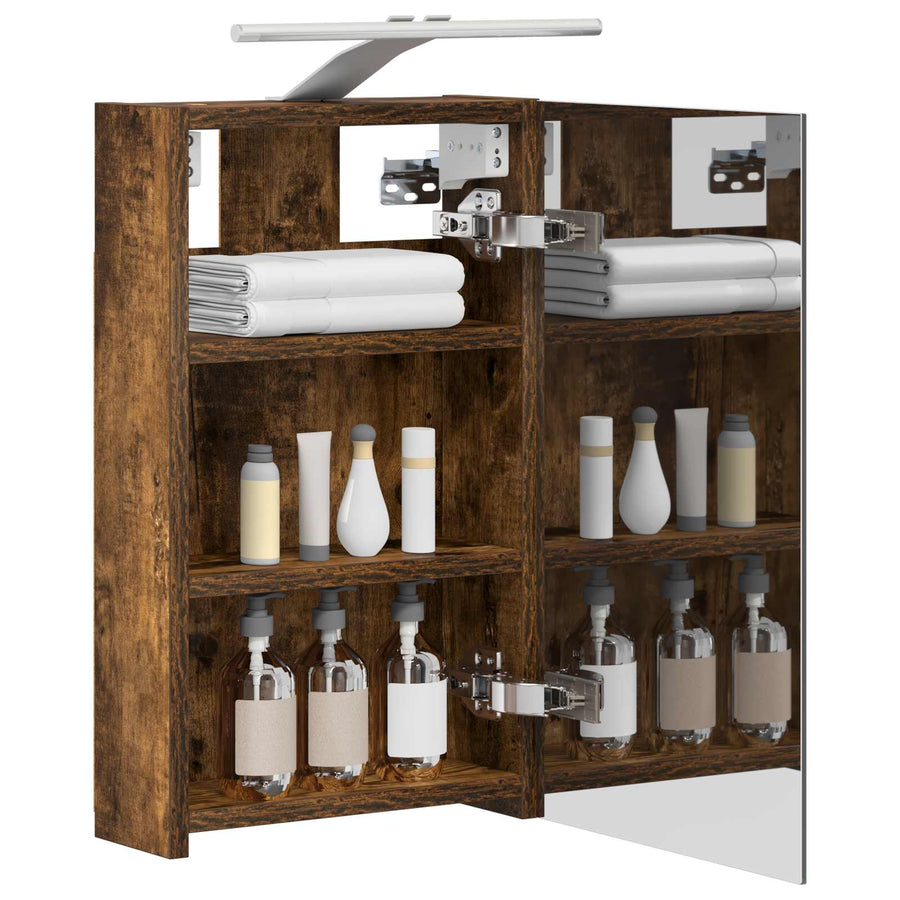 Badkamer spiegelkast Gerookt eiken 30 x 10,5 x 50 cm