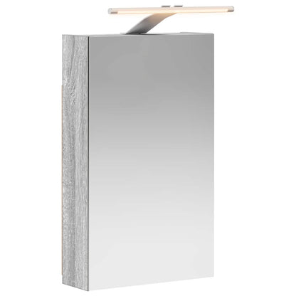 Badkamer spiegelkast met plank Grijs Sonoma 30 x 10,5 x 50 cm