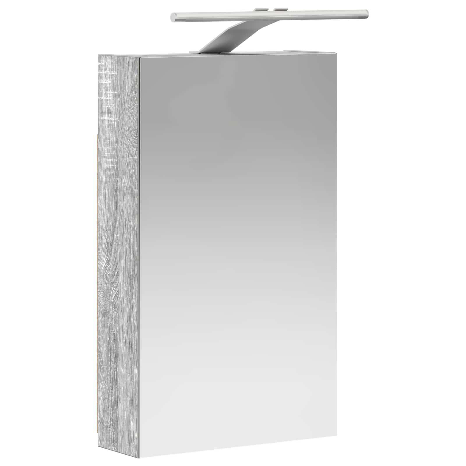 Badkamer spiegelkast met plank Grijs Sonoma 30 x 10,5 x 50 cm