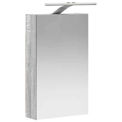 Badkamer spiegelkast met plank Grijs Sonoma 30 x 10,5 x 50 cm