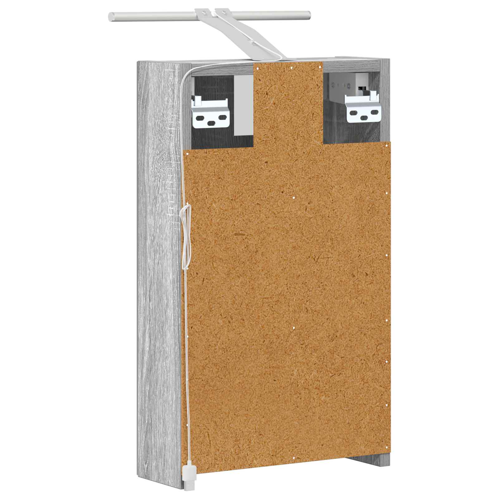 Badkamer spiegelkast met plank Grijs Sonoma 30 x 10,5 x 50 cm