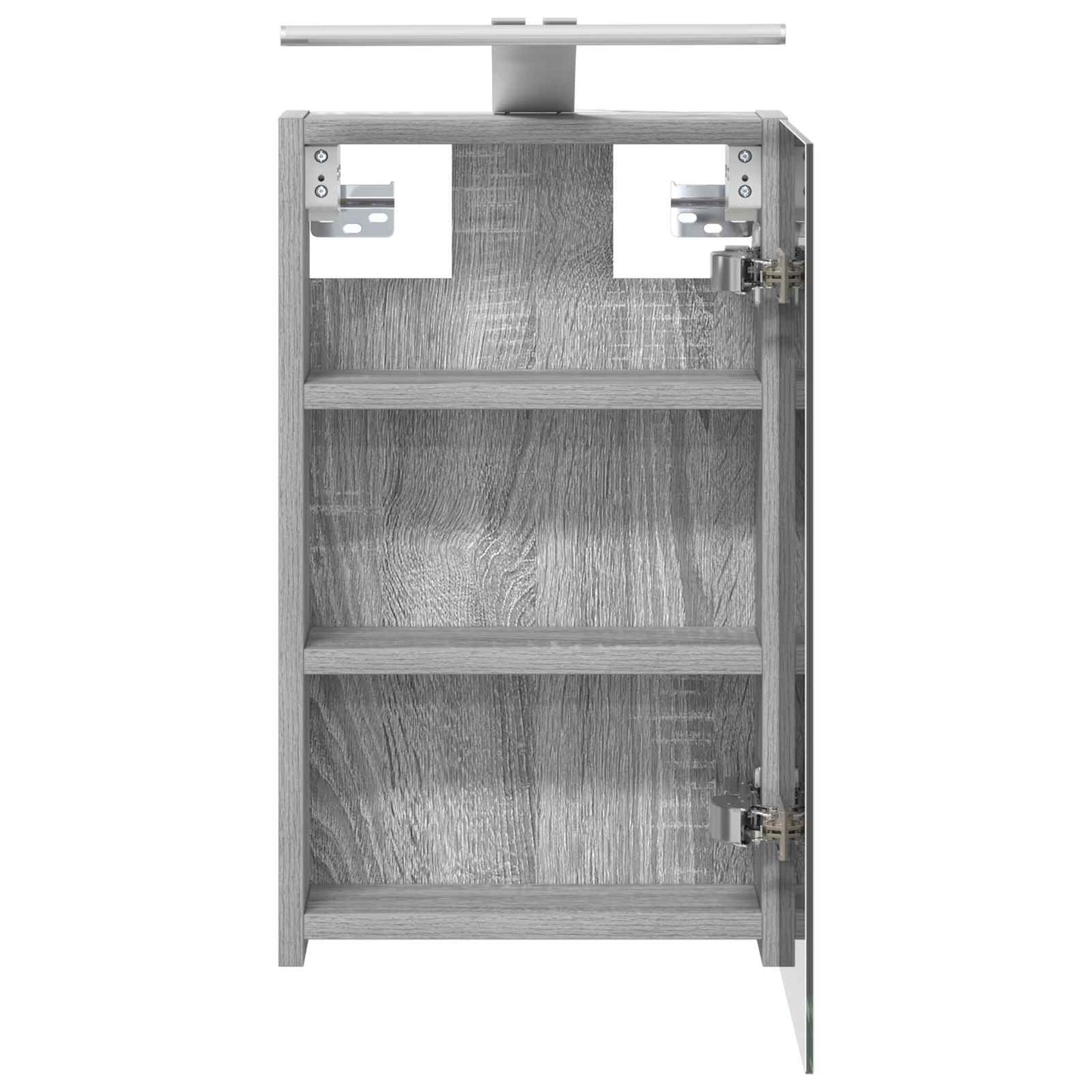 Badkamer spiegelkast met plank Grijs Sonoma 30 x 10,5 x 50 cm
