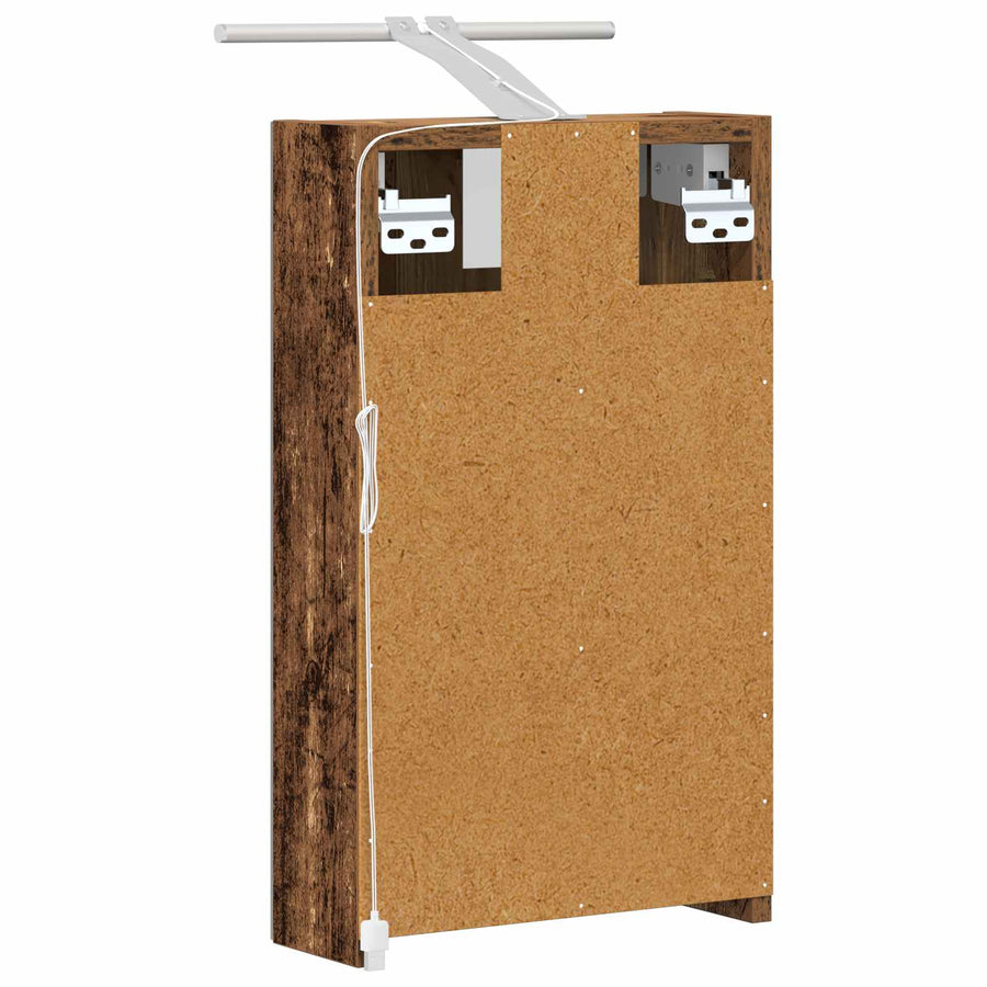 Badkamer spiegelkast Oudhout 30 x 10,5 x 50 cm Bewerkt hout