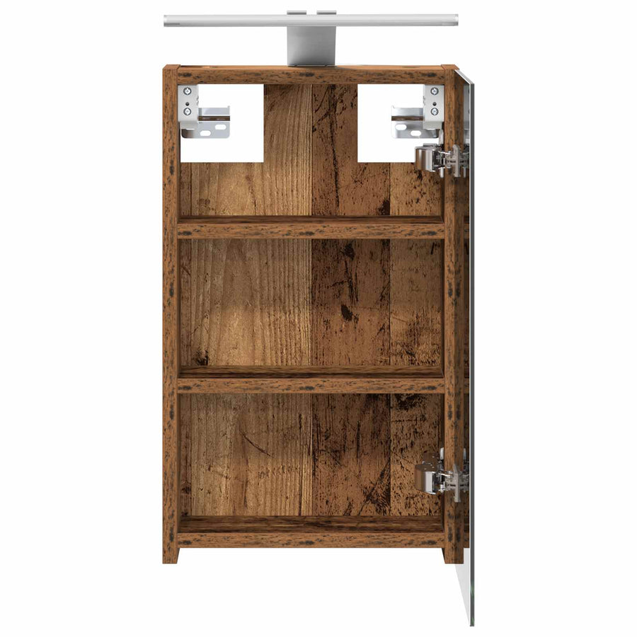 Badkamer spiegelkast Oudhout 30 x 10,5 x 50 cm Bewerkt hout