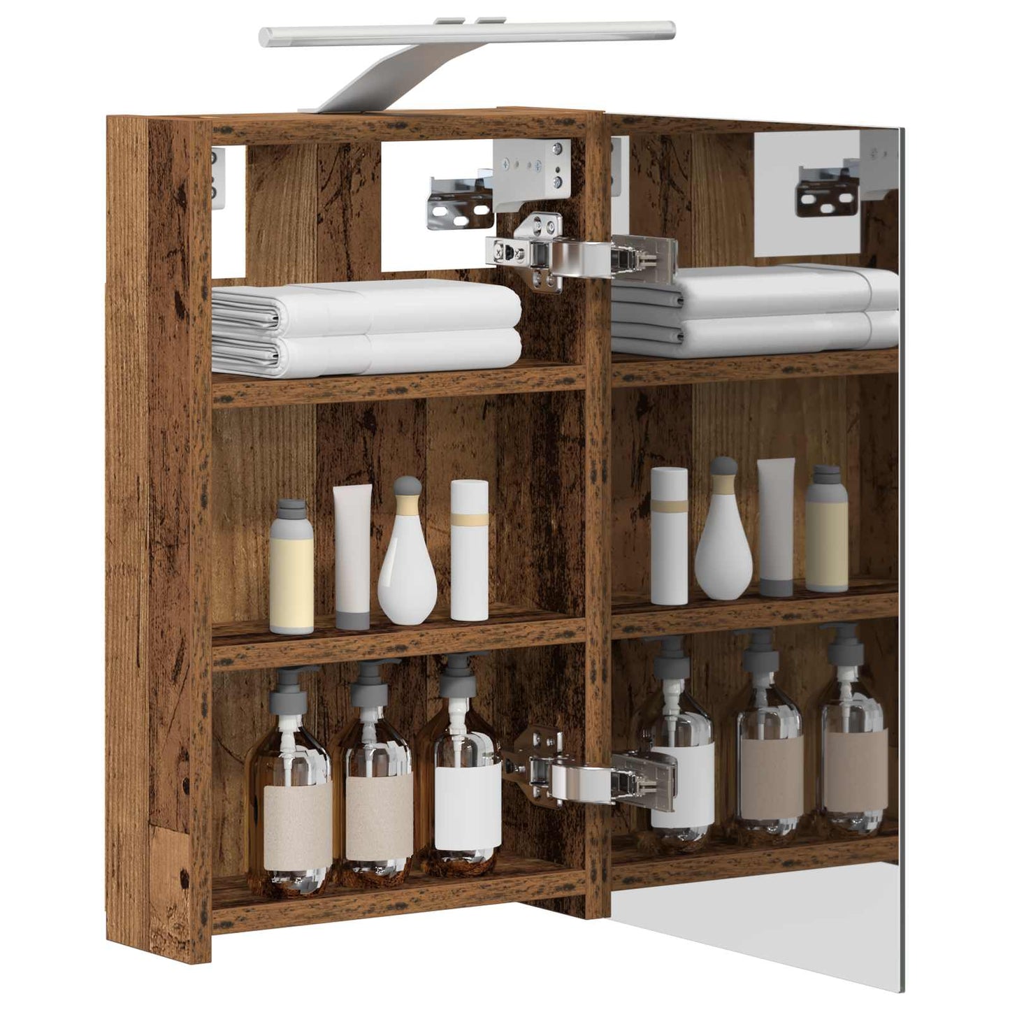 Badkamer spiegelkast Oudhout 30 x 10,5 x 50 cm Bewerkt hout