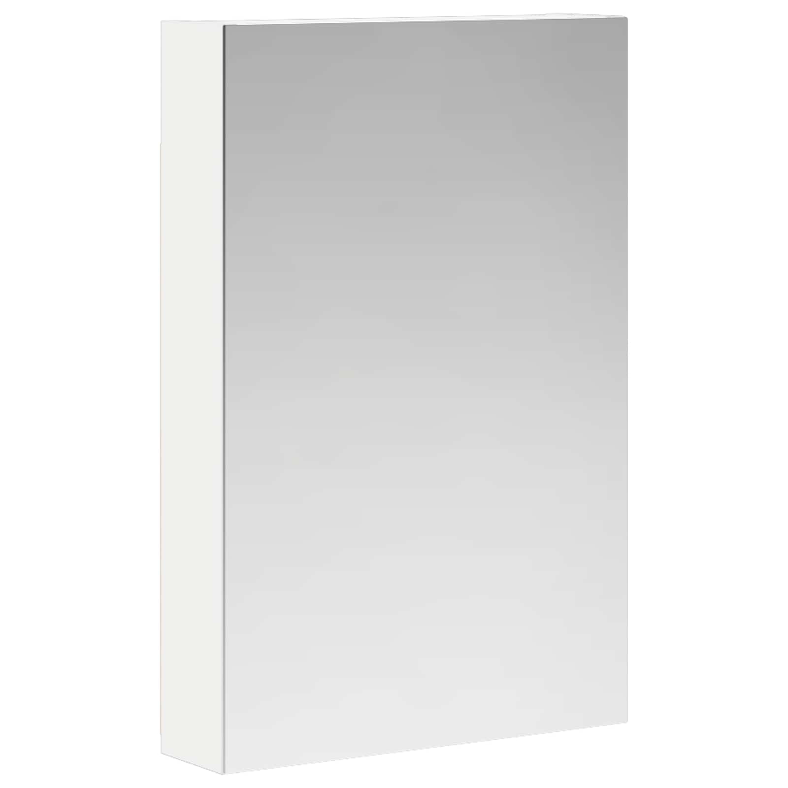 Badkamer spiegelkast Wit 40 x 10,5 x 60,5 cm Bewerkt hout