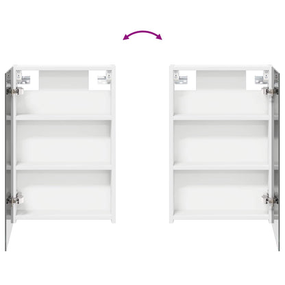 Badkamer spiegelkast Wit 40 x 10,5 x 60,5 cm Bewerkt hout