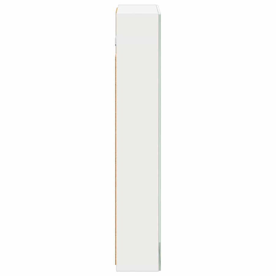 Badkamer spiegelkast Wit 40 x 10,5 x 60,5 cm Bewerkt hout